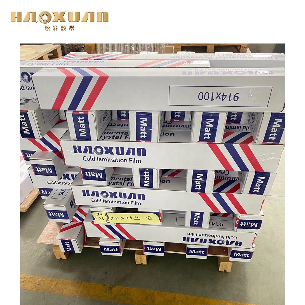 Clear holographic cold lamination film for acrylic sheet/mdf board