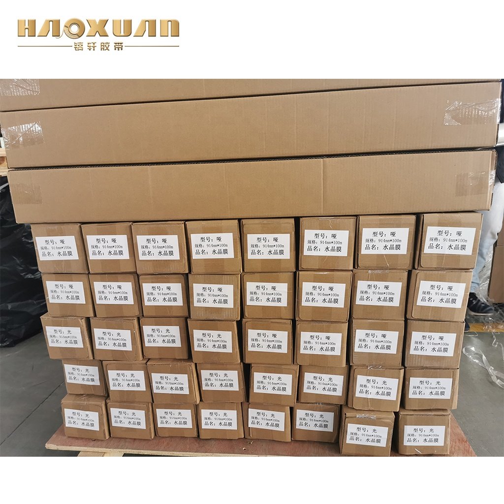 Clear holographic cold lamination film for acrylic sheet/mdf board