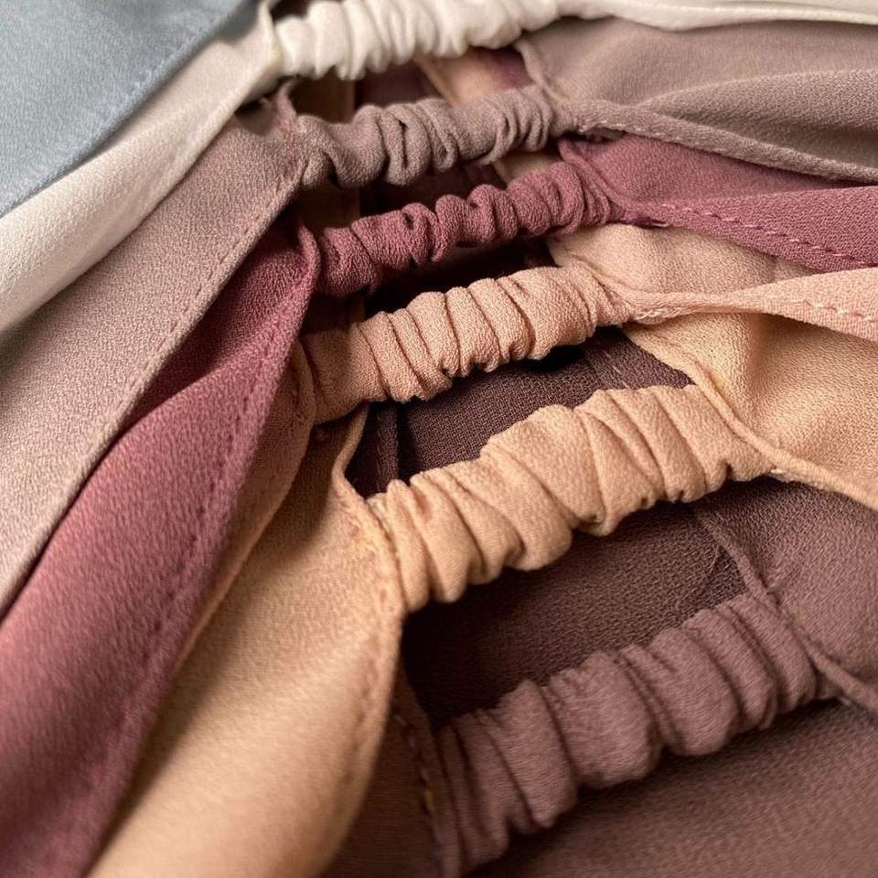 Malaysian Instant Hijab with Elastic Band Tudung Tie Muslim Chiffon Shawl Hijabs Islamic Head Wrap