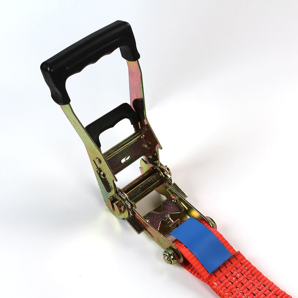 Ropenet factory supply Heavy Duty Tie Down Straps TOP Quality polyester Truck Ratchet Cargo Lashing Strap with U Hook