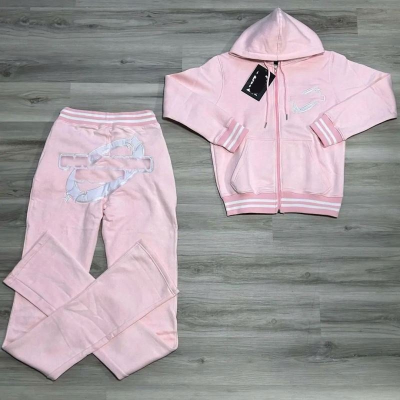 Embroidery Cotton Sweat Suits Thick Unisex 2 Piece Sweat Sets Mens Sweatsuits Set With Hoodie Casual Sets