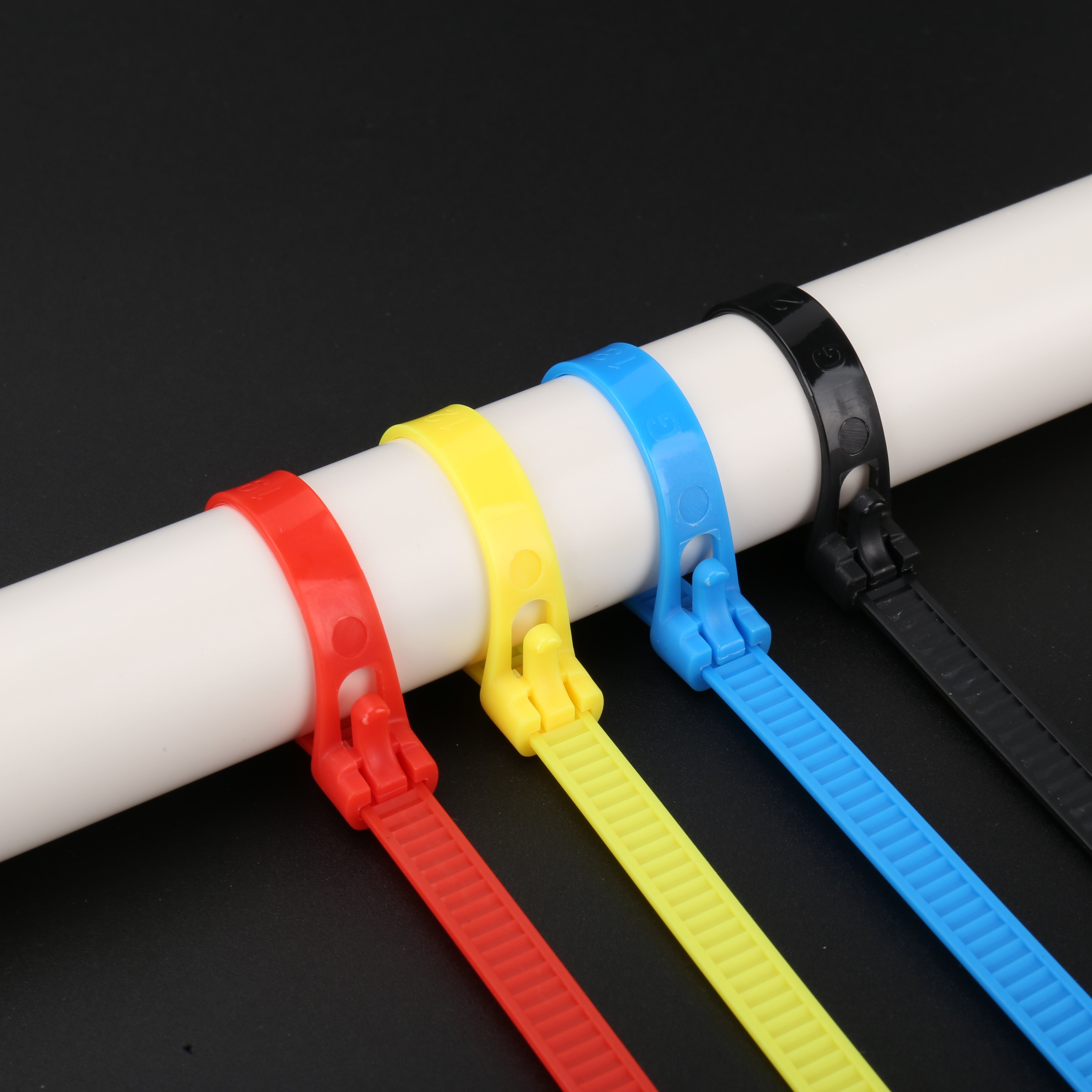 OURO Factory Direct Selling Cheap self-locking Nylon 66 cable Zip ties With self-locking cable ties Plastic cable ties