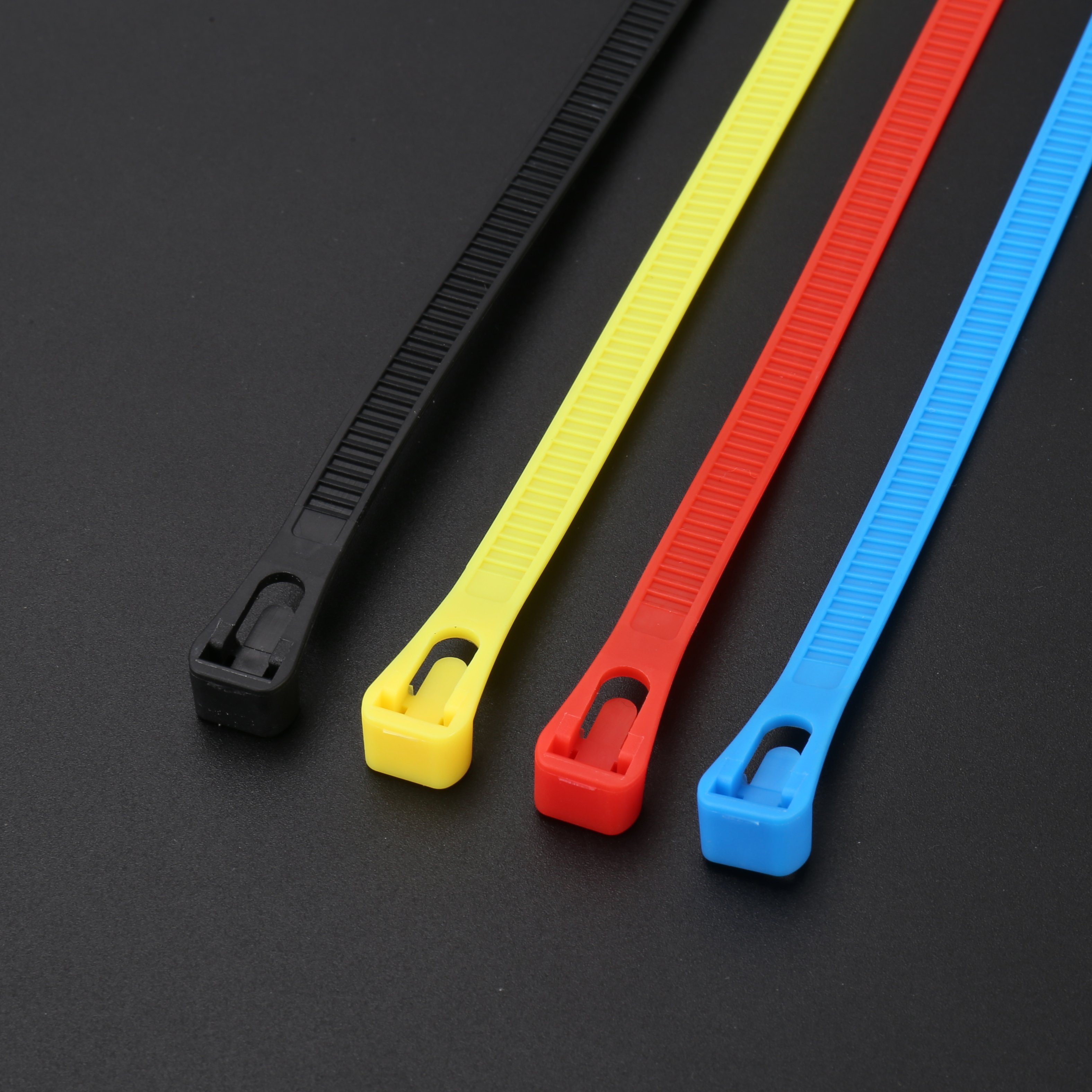 OURO Factory Direct Selling Cheap self-locking Nylon 66 cable Zip ties With self-locking cable ties Plastic cable ties