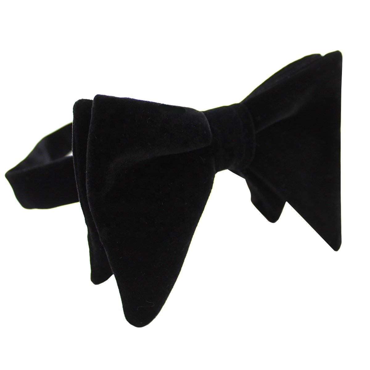 Velvet Large Bow Ties Noeud Papillon Handmade Floppy Polyester Pretied Bowties Adjustable Big Men Velvet Bow Tie Oversized