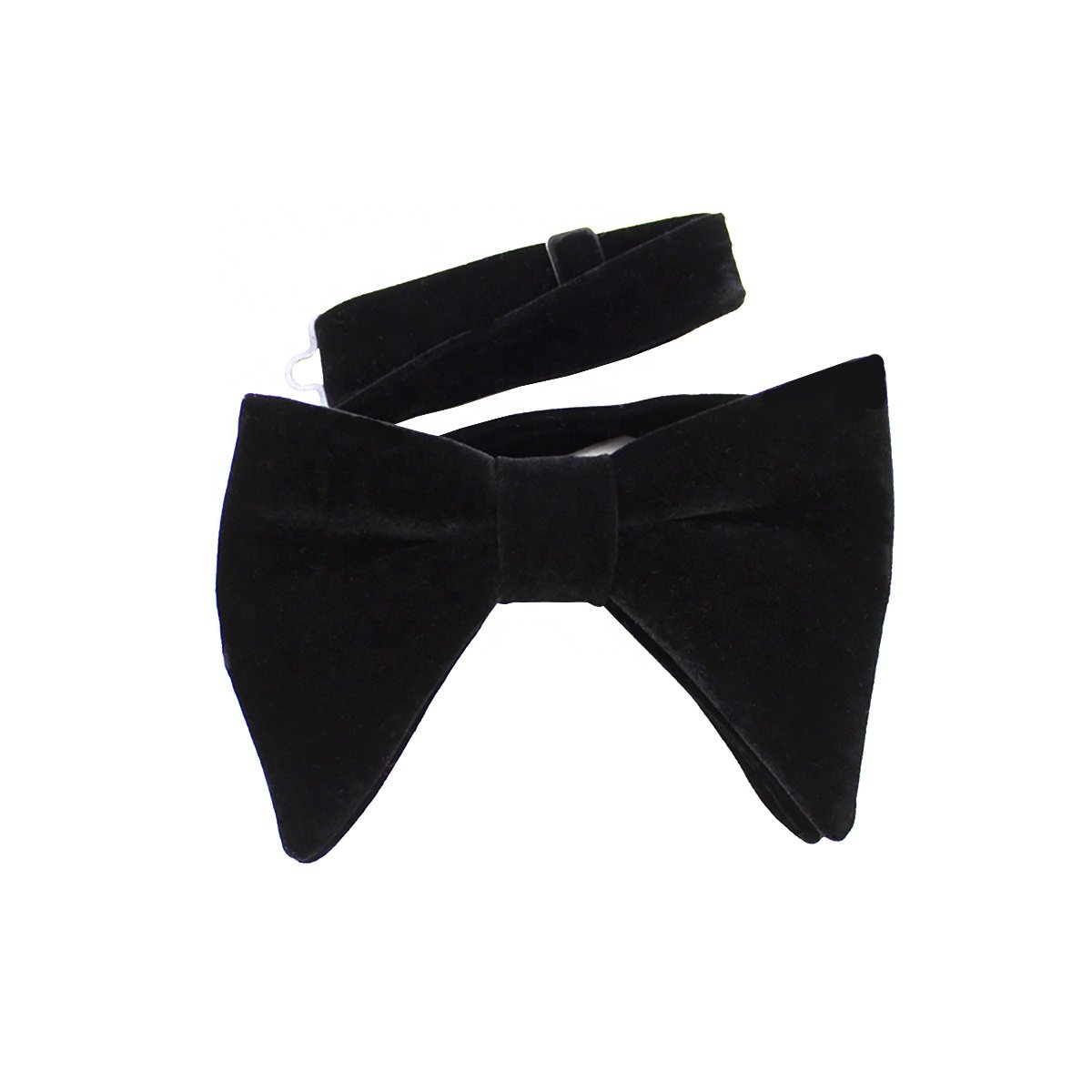 Velvet Large Bow Ties Noeud Papillon Handmade Floppy Polyester Pretied Bowties Adjustable Big Men Velvet Bow Tie Oversized
