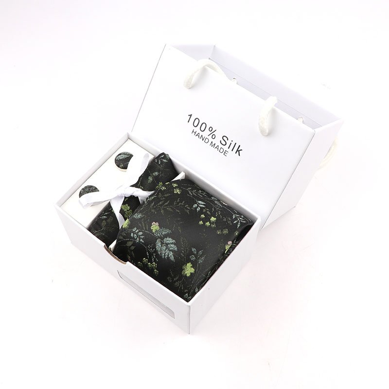 New men's tie square scarf cufflink gift box men's formal business fashion tie