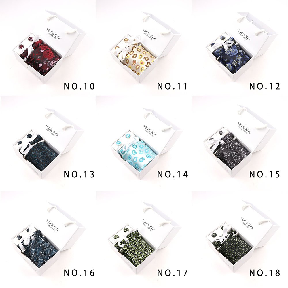 New men's tie square scarf cufflink gift box men's formal business fashion tie