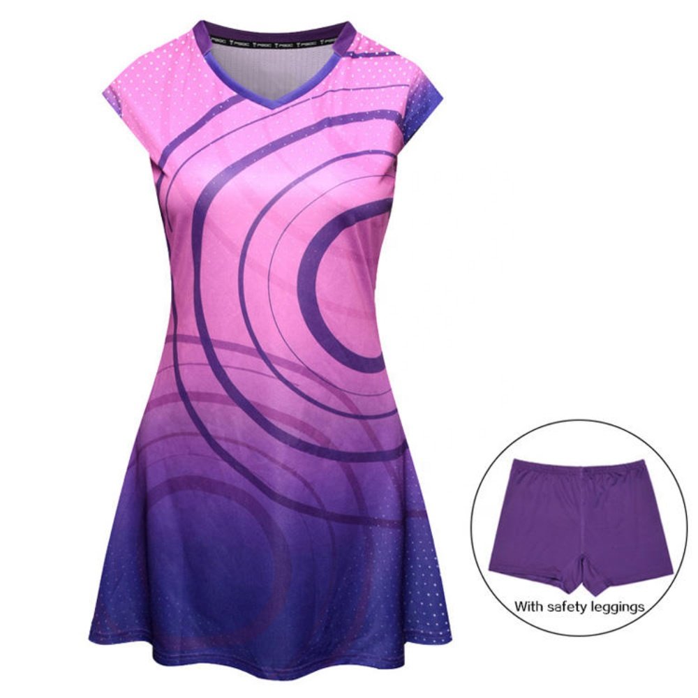 OEM hot style sportswear tennis uniform high quality fashion breathable women high stretchy short tennis skirts