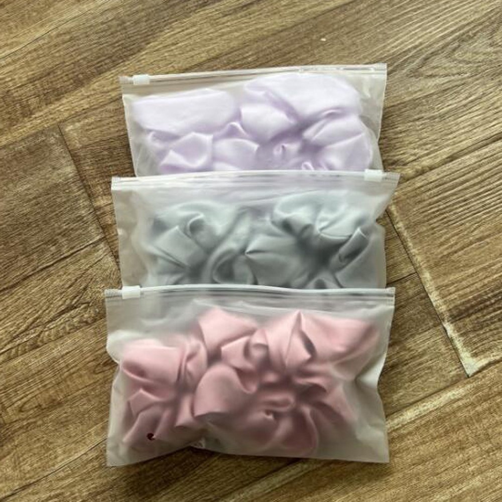 Luxury Hot Sale 5cm High Quality Smooth and High Elasticity Hair Ties Hair Band Silk Satin Scrunchies