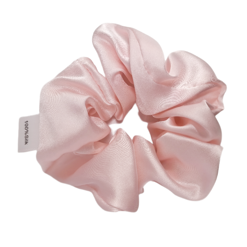 pink black bulk natural silk hairband glossy silk hair tie 5cm oversize large 100% pure mulberry silk scrunchies