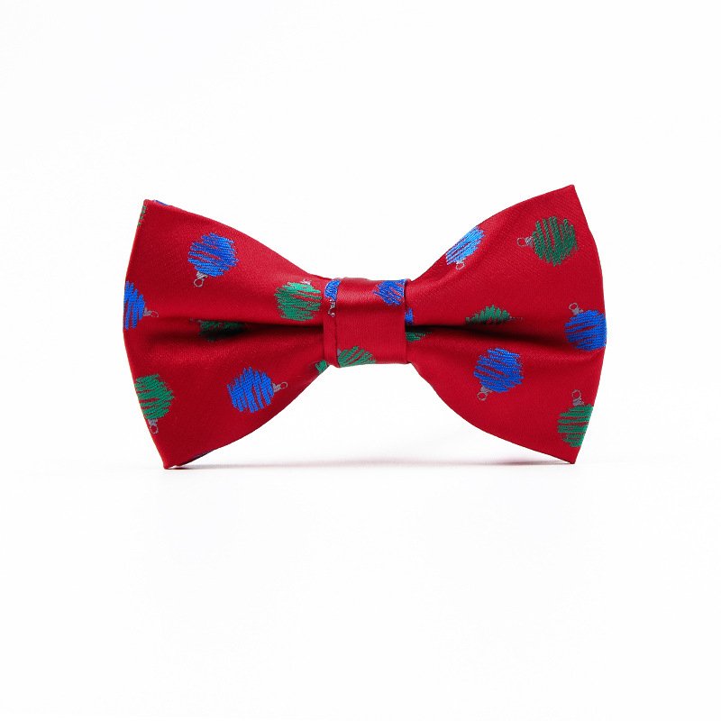 Wholesale High Quality Christmas Xmas Polyester Bow ties For boy