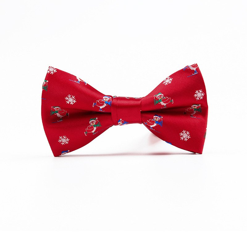 Wholesale High Quality Christmas Xmas Polyester Bow ties For boy