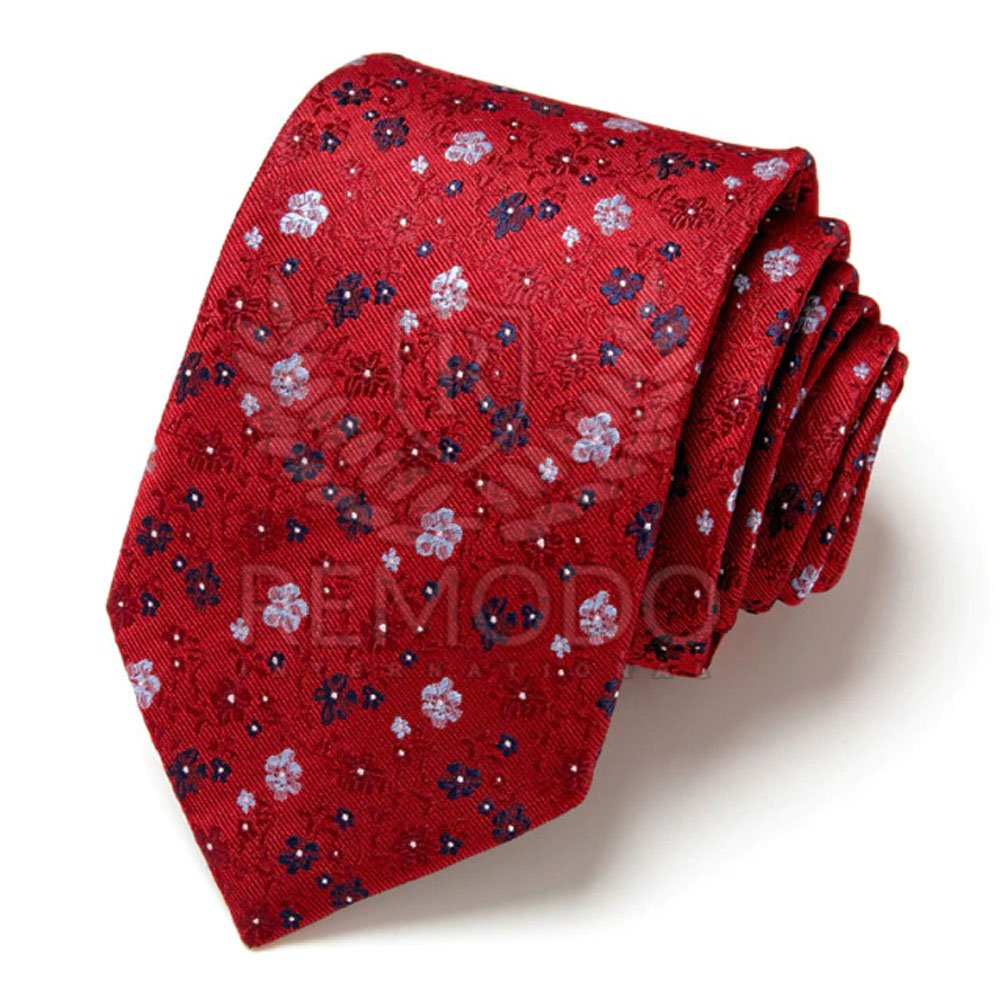 Personalized Printing Design Polyester and Silk Fabric Woven Necktie Men's Ties