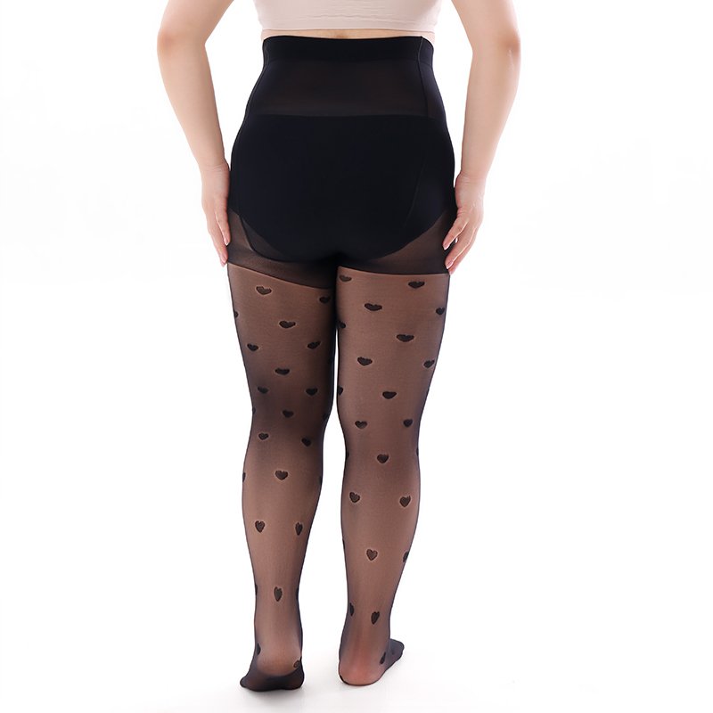 Custom Wholesale Jacquard Logo Wholesale Designed Tights Transparent Stockings Women Pantyhose
