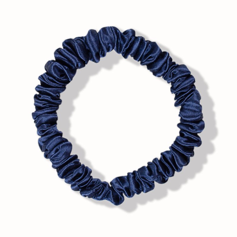 Wholesale 100% Natural Real Hair Ties 1cm Women Silk Scrunchies for Ponytail