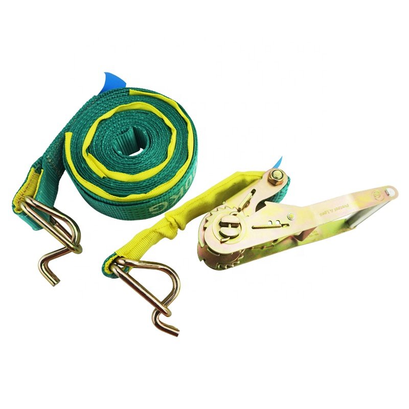 AU-Standard 50mm 5T Ratchet Lashing Strap Tie Down Swan Hook With Protective