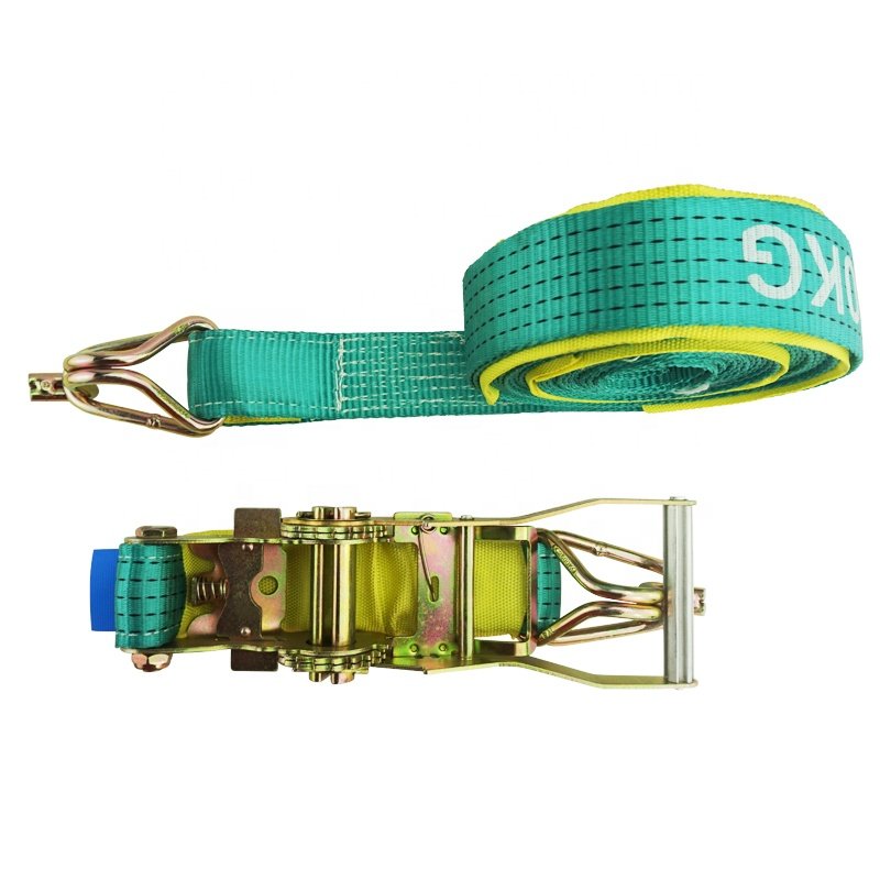AU-Standard 50mm 5T Ratchet Lashing Strap Tie Down Swan Hook With Protective