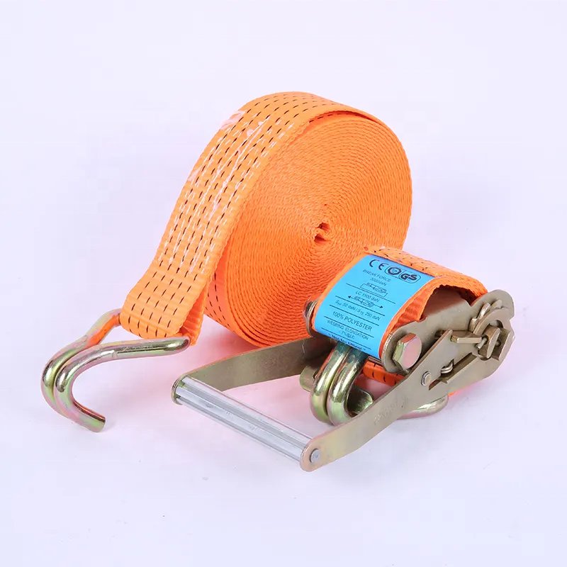 High Quality Polyester 1-4 Inch Ratchet Tie Down Straps Tie Down Belts For Cargo Control