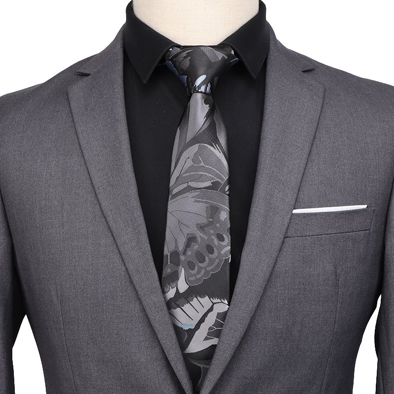 7cm Fashion Printing Business Neckties Retro Flower Pattern Mens Polyester Neck Ties