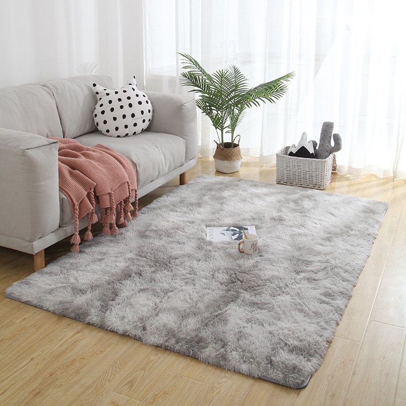 Exclusive household tie-dye tufted carpet Bedroom plush rugs carpet modern minimalist rug floor mat modern Nordic