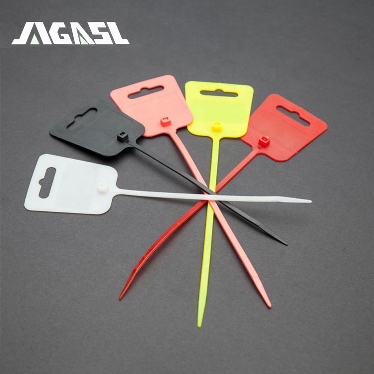 Custom High Quality Plastic Twist Nylon 66 Tie Tag Wire Mount