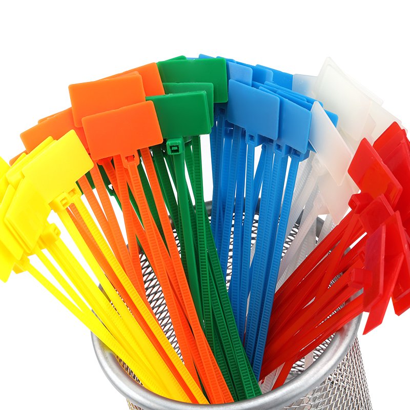 Custom High Quality Plastic Twist Nylon 66 Tie Tag Wire Mount