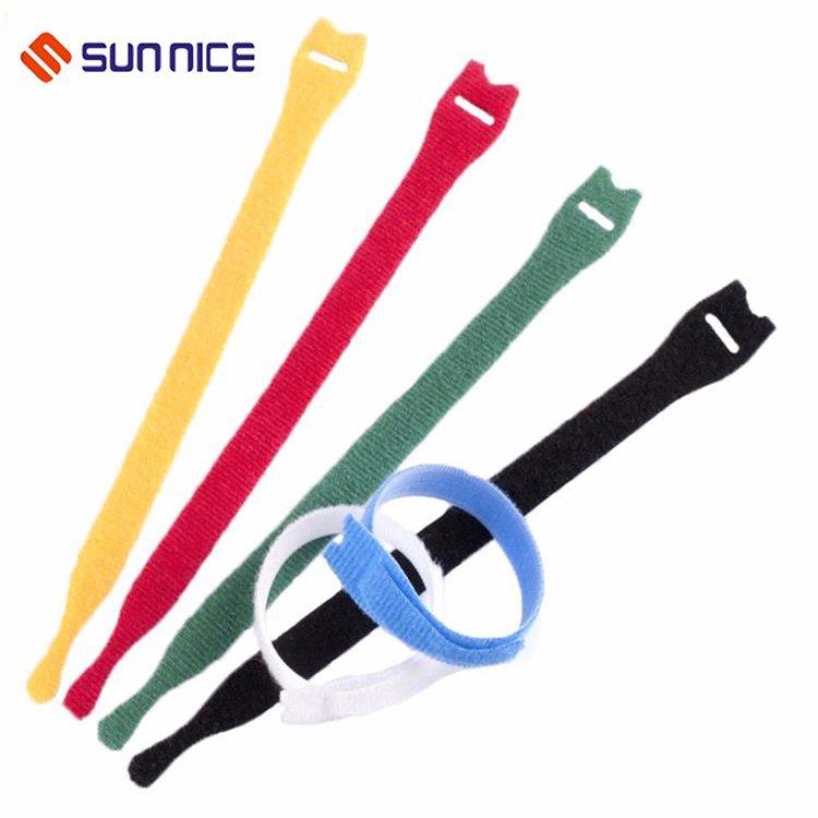 Custom Made Reusable Nylon Cable Tie Hook and Loop Tie for sales