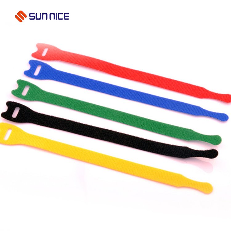 Custom Made Reusable Nylon Cable Tie Hook and Loop Tie for sales