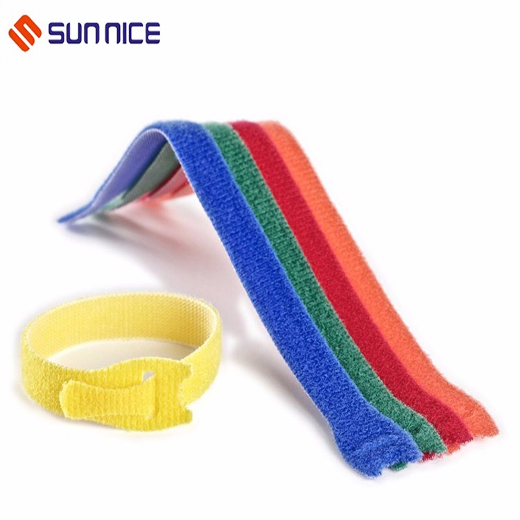 Custom Made Reusable Nylon Cable Tie Hook and Loop Tie for sales