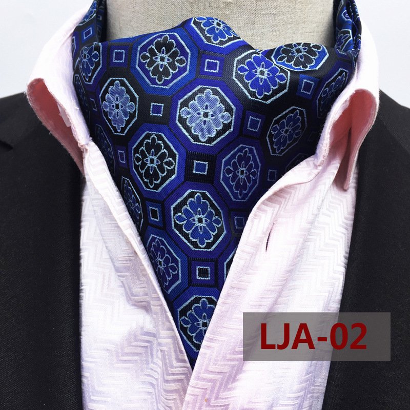 Wholesale Luxury Silk Printing Men Scarf Polka Dot Scarves Suit England Jacquard Man Business Scarf Men Neck Tie