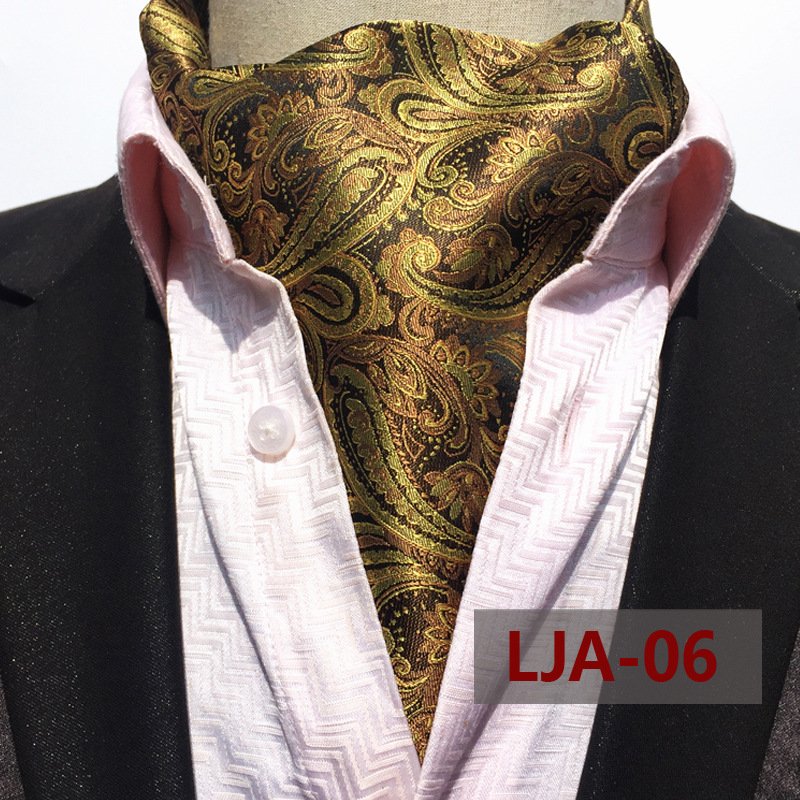 Wholesale Luxury Silk Printing Men Scarf Polka Dot Scarves Suit England Jacquard Man Business Scarf Men Neck Tie