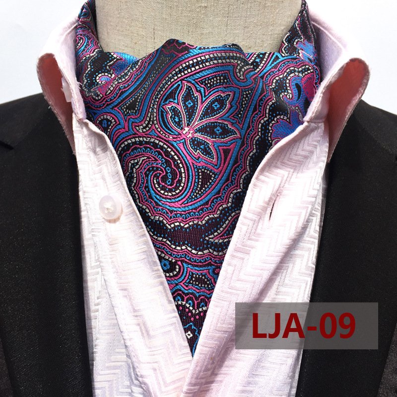 Wholesale Luxury Silk Printing Men Scarf Polka Dot Scarves Suit England Jacquard Man Business Scarf Men Neck Tie