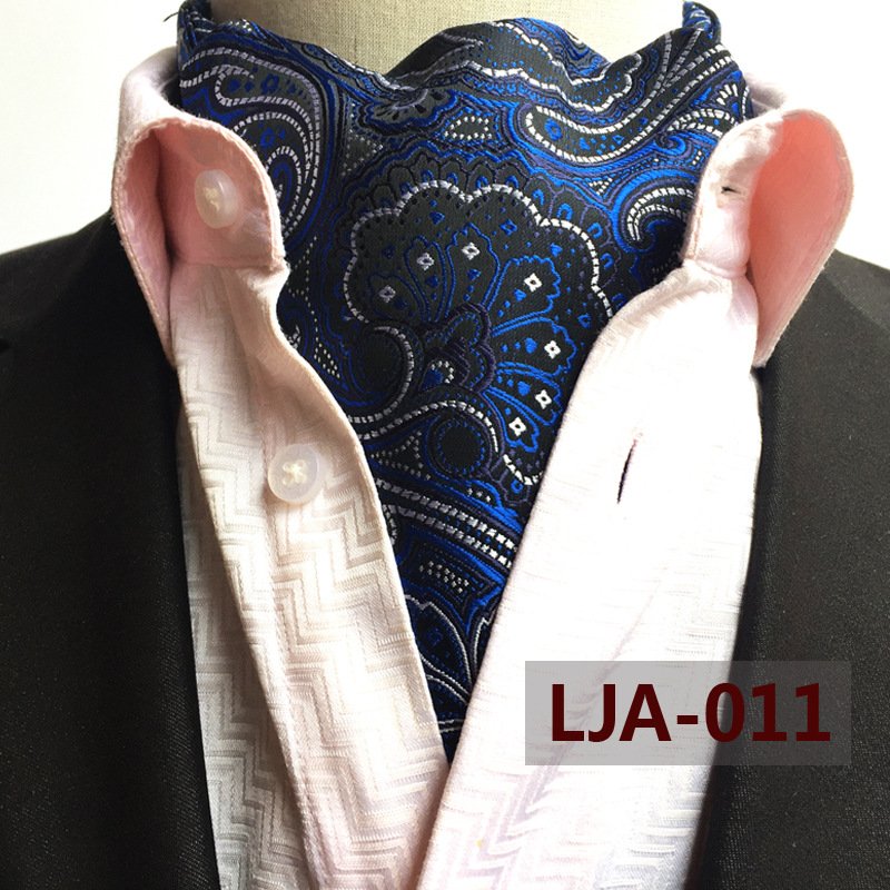 Wholesale Luxury Silk Printing Men Scarf Polka Dot Scarves Suit England Jacquard Man Business Scarf Men Neck Tie