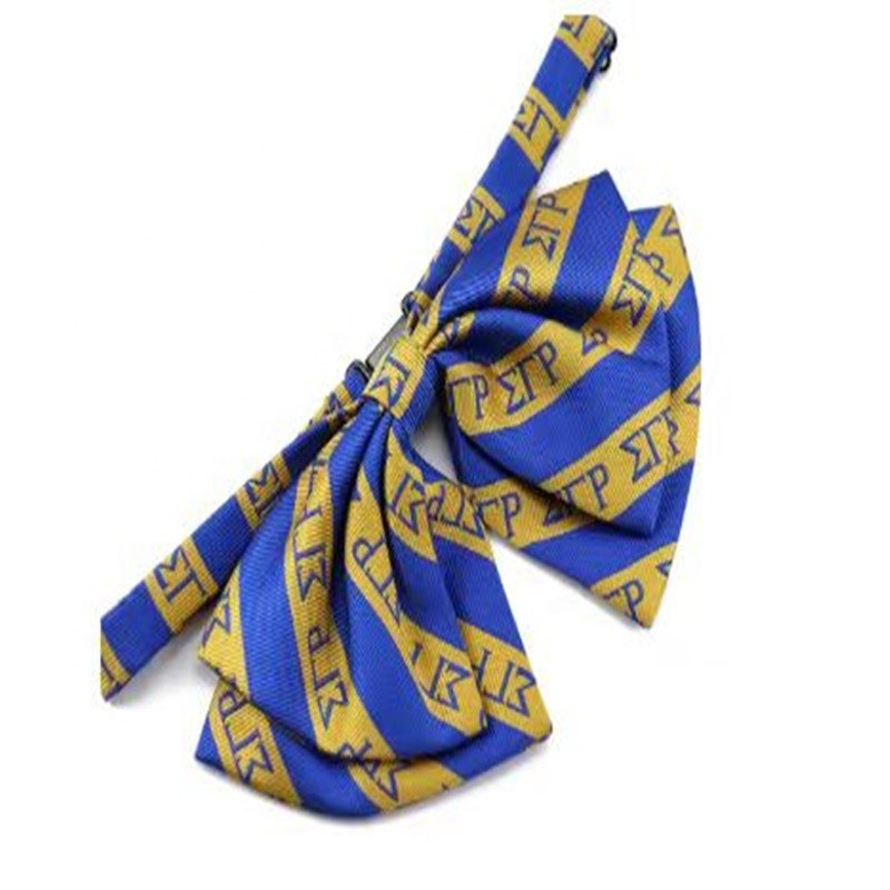 Fashion Sigma gamma rho Striped Sorority Bow Tie Adjustable Polyester Woven Bowties