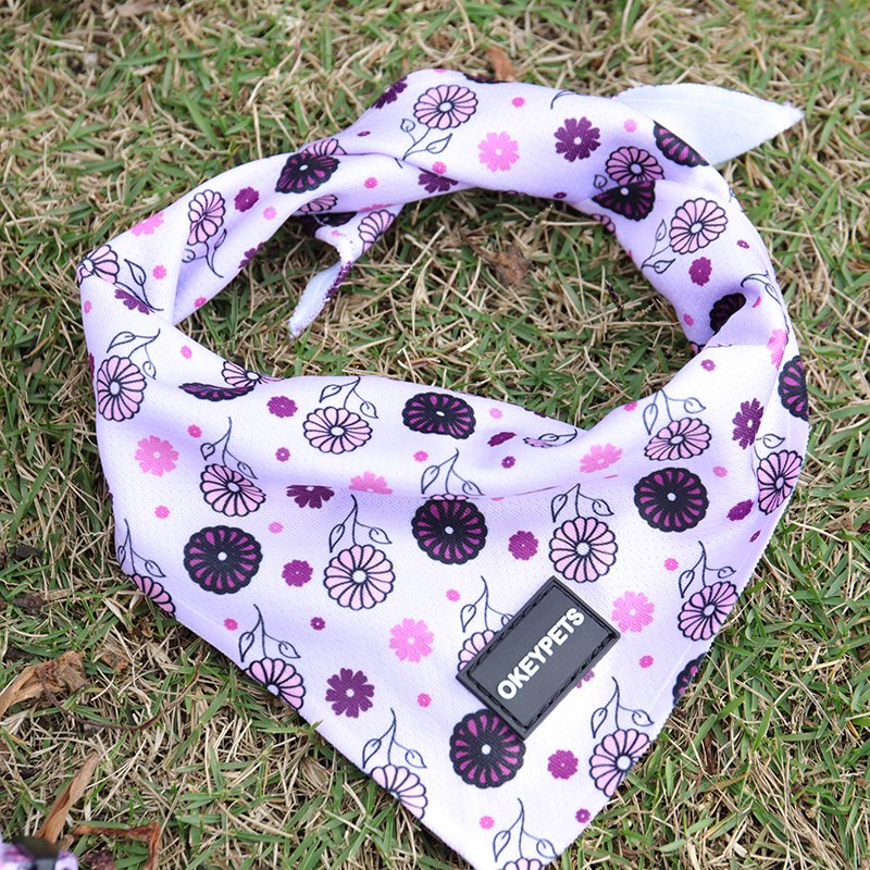 Factory Wholesale Custom Printing Logo Triangle Neckwear Halloween Christmas Pet Scarf Dog Bandana