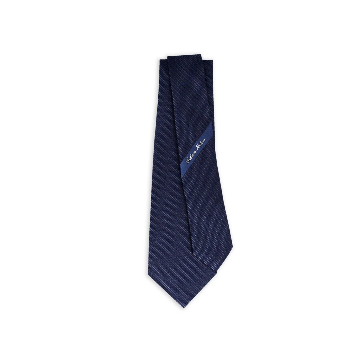 Italian 100% Silk Seven-Fold Jacquard Necktie in Napoli Blue 148 cm Business Style Unleash Confidence and Style