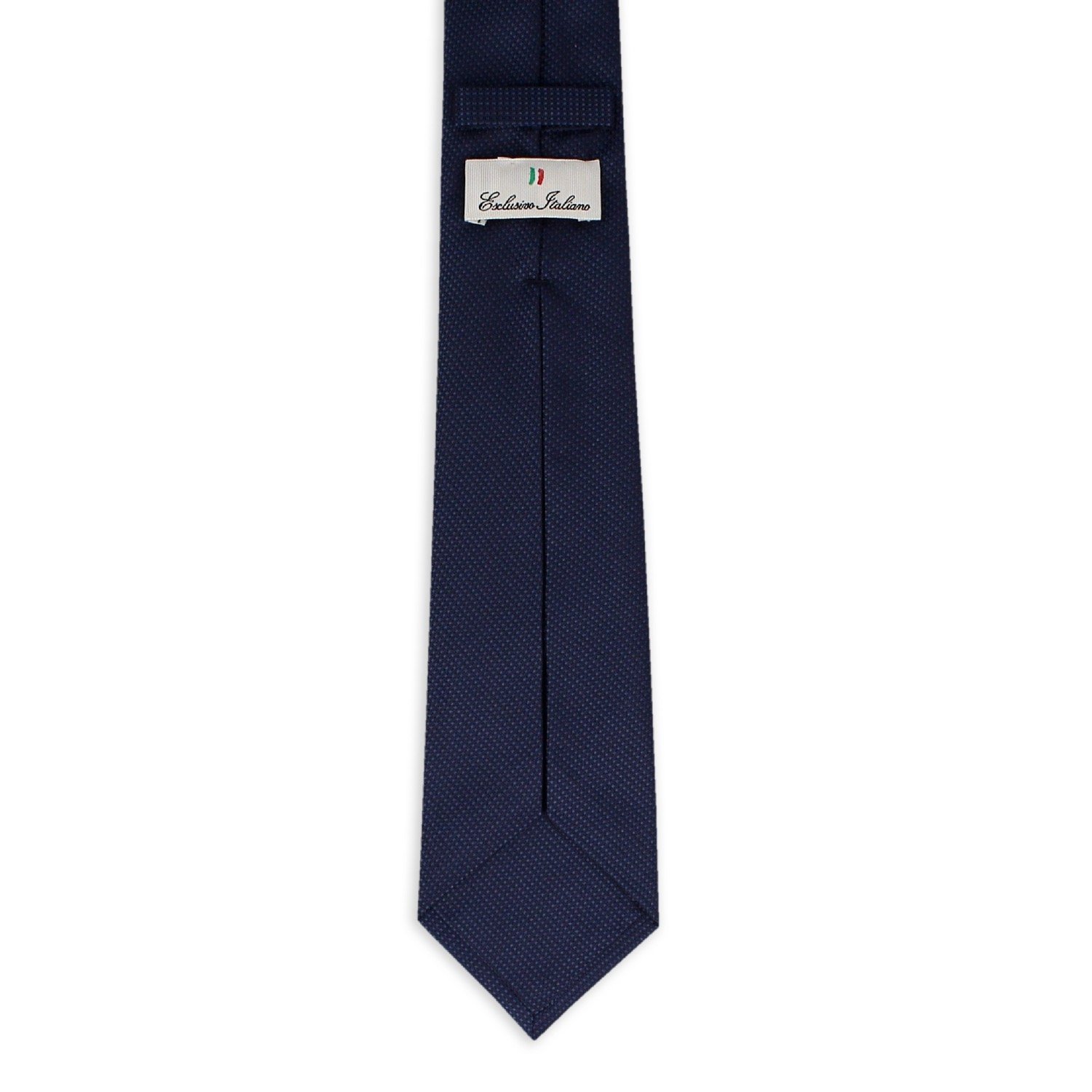 Italian 100% Silk Seven-Fold Jacquard Necktie in Napoli Blue 148 cm Business Style Unleash Confidence and Style
