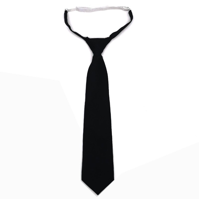 JK Tie female solid color boys lazy tie black navy red gray college uniform necktie