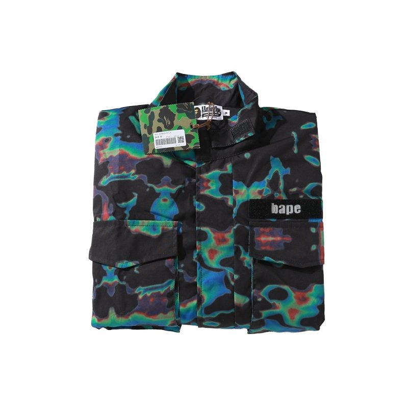 Wholesales Green Camo Basketball Windbreaker Jacket Printing Men's pockets waterproof jackets for men custom manufacturer