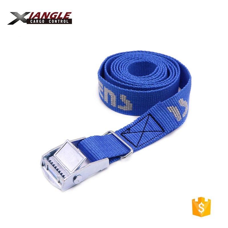 250kgs 25mm custom logo print tie down strap cargo lashing straps with cam buckle