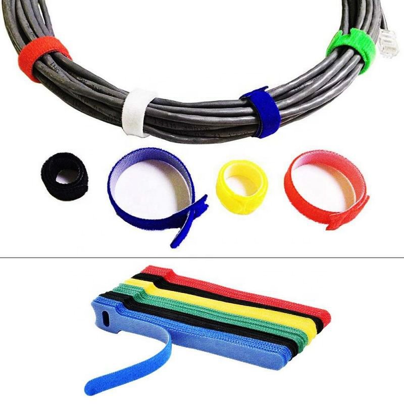 Hot Sale Reusable Adjustable Back To Back Hook And Loop nylon Cable Tie