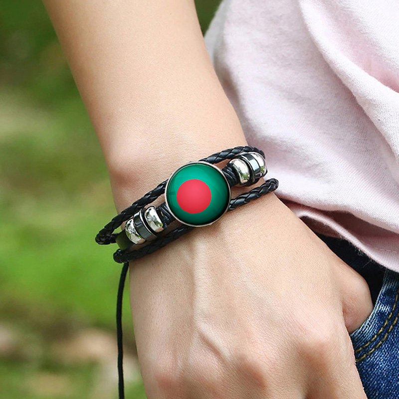 80 Models Bangladesh Country Flag Map Tie Clip Lapel Pin Ring Brooch Cuff Link Necklace Bracelet Earrings Key Chain Jewelry Set