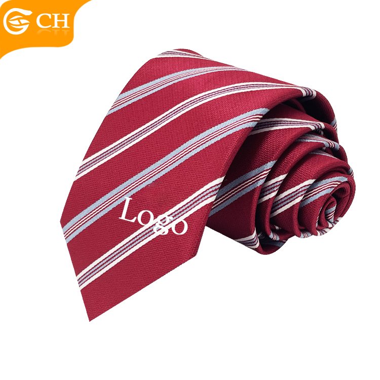 Chinese Manufacturers Latest Striped Import Neckties For Men Western Elegant Hombre Custom Polyester Tie Tie