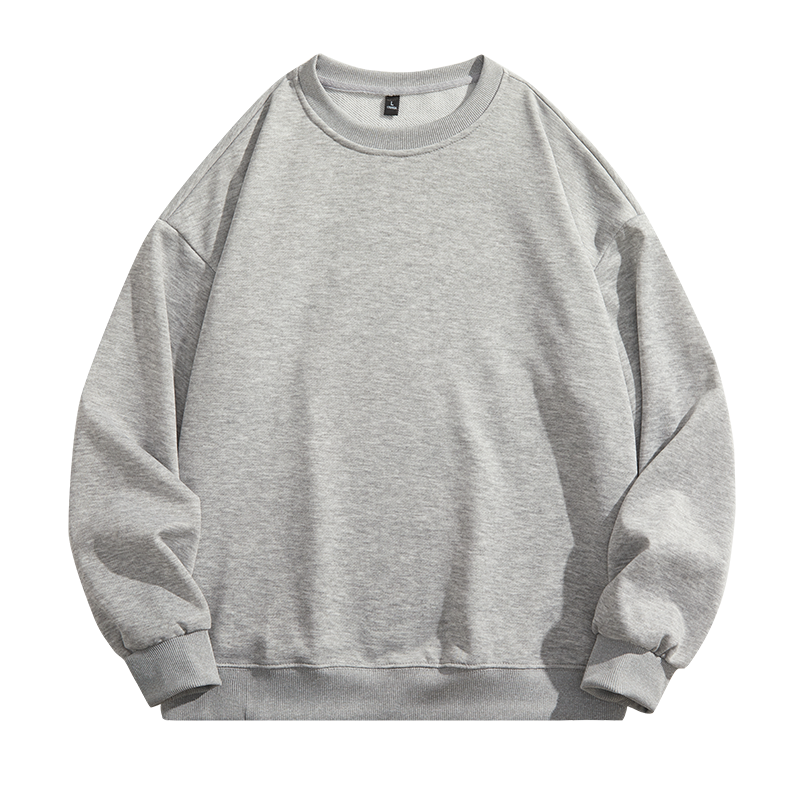 Men's Eco-Friendly Pure Cotton Oversized Crew-Neck Sweatshirt XL PULlover Hooded 3D Printed Blank Embroidery Loose Fit Underwear