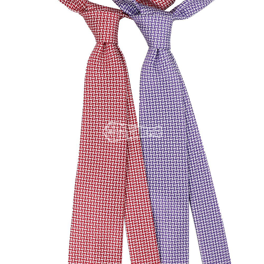 Luxury Woven Geometric Polyester Men Ties Accessories Herringbone Patterned Necktie Business Tie