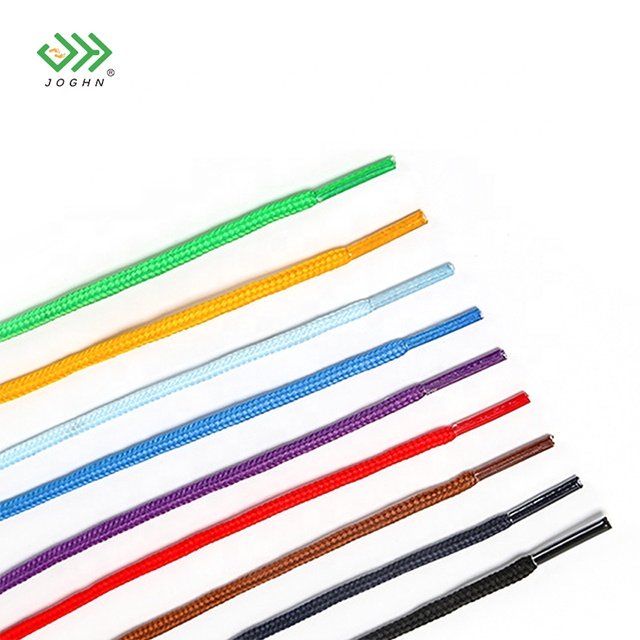 JOGHN colorful polyester shoelaces suitable for flying woven shoes sneakers hiking shoes sneakers hat rope trousers rope shoelac