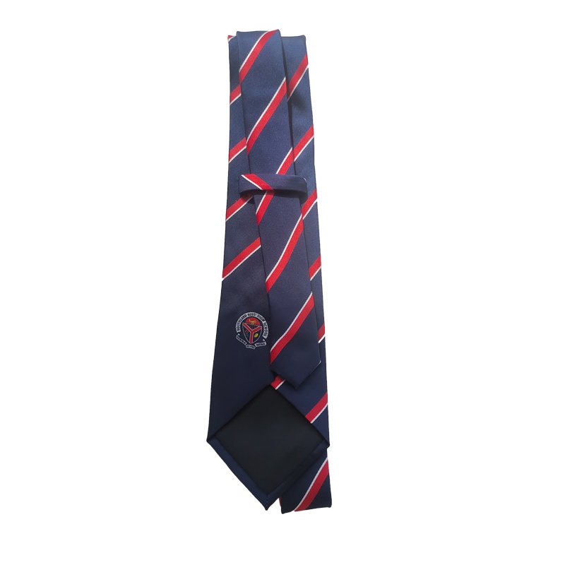 Group Custom LOGO Neck Tie Modern 100% Polyester Business Blue Men's Tie Suit Uniform Neck Ties