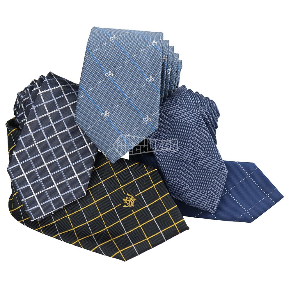 Exclusive Mens Houndstooth Glencheck Beautiful Tie Business Style Designer Skinny Checked Ties For Men