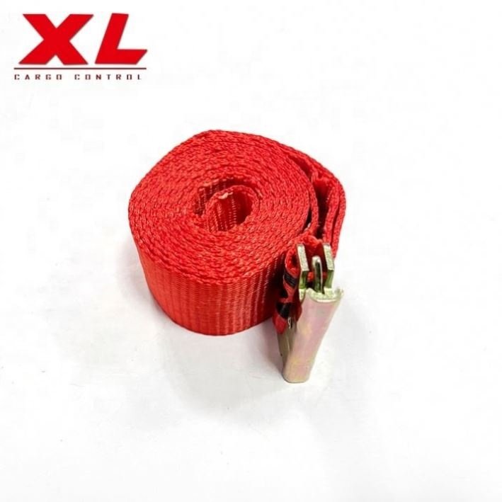 Heavy duty 2inch 50mm rubber handle ratchet tie down E track ratchet straps