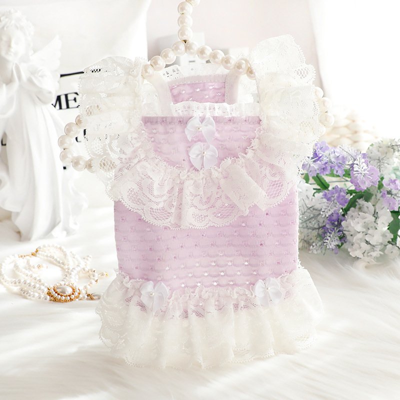 Ropa De Perro Verano New Style Lovely Princess Pet Dress Spring And Summer Dog Clothes Pet Supplies Pet Clothing